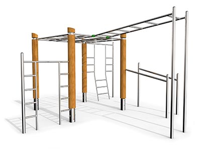 Calisthenics aus Robinieholz Vorschau