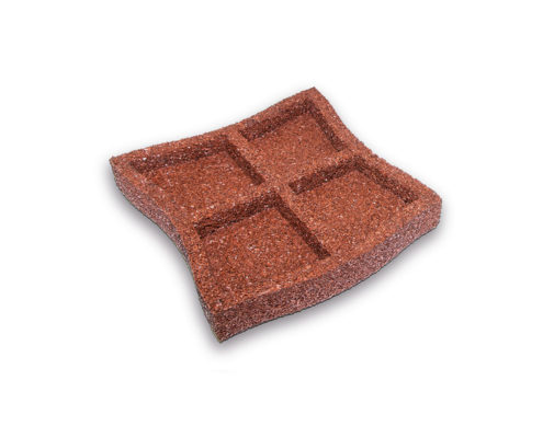 Fallschutzpflaster mit Aussparung