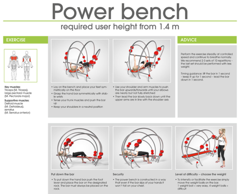Power bench Instruction sheet