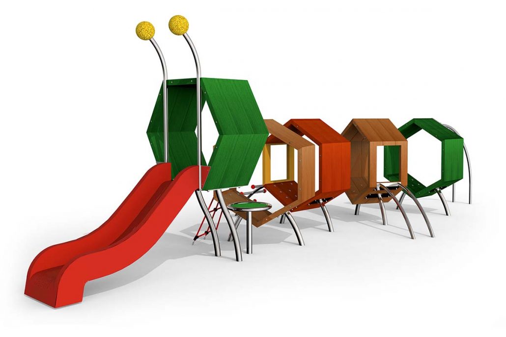 climbing caterpillar tamino2 stilum playground equipment for